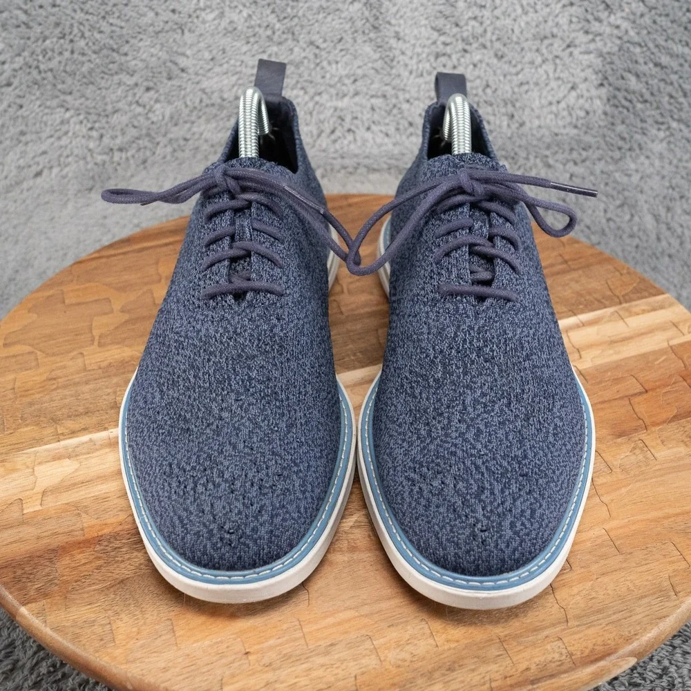 Cole Haan Stitchlite Oxford Mens 9 Blue Good Grand Evolution C32156 Wingtip